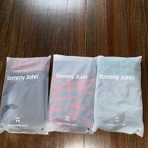 3 pairs of Tommy John plaid lined boxer briefs